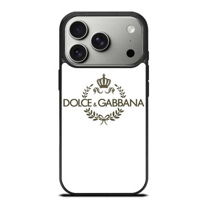 DOLCE AND GABBANA WHITE LOGO iPhone 17 Pro Case Cover