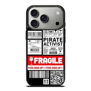 FRAGILE STAMP BARCODE LABELS iPhone 17 Pro Case Cover