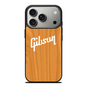 GIBSON GUITAR WOODEN LOGO 2 iPhone 17 Pro Case Cover
