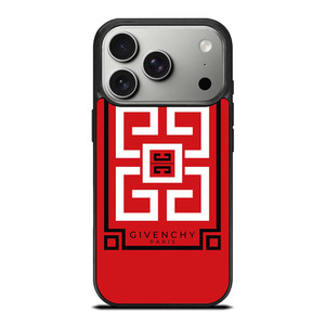 GIVENCHY PARIS ART LOGO RED iPhone 17 Pro Case Cover