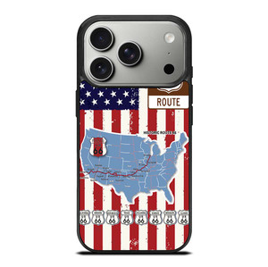 HISTORICAL ROUTE 66 USA FLAG iPhone 17 Pro Case Cover