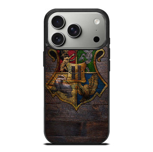 HOGWARTS HARRY POTTER WOODEN LOGO iPhone 17 Pro Case Cover