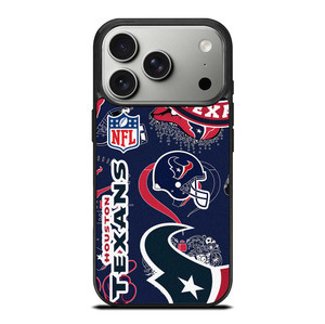 HOUSTON TEXANS NFL STICKER BOMB iPhone 17 Pro Case Cover