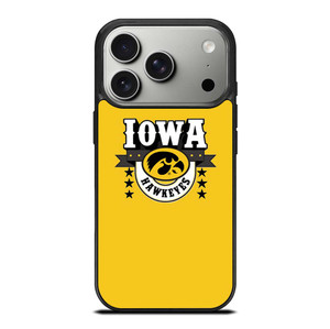 IOWA HAWKEYES LOGO UNIVERSITY BASKETBALL TEAM iPhone 17 Pro Case Cover