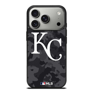 KANSAS CITY ROYALS BASEBALL BLACK CAMO iPhone 17 Pro Case Cover