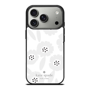 KATE SPADE GREY FLOWER iPhone 17 Pro Case Cover