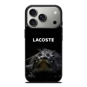 LACOSTE CROCODILE BLACK iPhone 17 Pro Case Cover