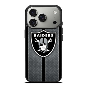 LAS VEGAS RAIDERS NFL METAL STRIPE iPhone 17 Pro Case Cover