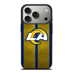 LOS ANGELES RAMS NFL METAL STRIPE iPhone 17 Pro Case Cover
