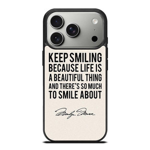 MARILYN MONROE QUOTES iPhone 17 Pro Case Cover