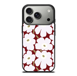 MARIMEKO HERITAGE WHITE RED FLOWER iPhone 17 Pro Case Cover