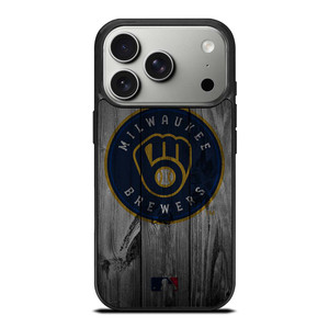 MILWAUKEE BREWERS BASEBALL MLB WOOD LOGO iPhone 17 Pro Case Cover