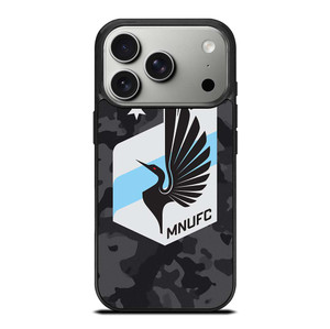 MINNESOTA UNITED FC MLS BLACK CAMO iPhone 17 Pro Case Cover