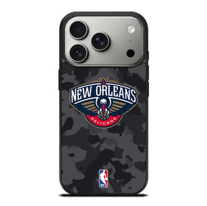 NEW ORLEANS PELICANS BLACK CAMO iPhone 17 Pro Case Cover