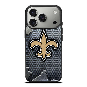 NEW ORLEANS SAINTS BROKEN METAL iPhone 17 Pro Case Cover