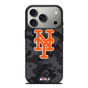 NEW YORK METS BASEBALL BLACK CAMO iPhone 17 Pro Case Cover
