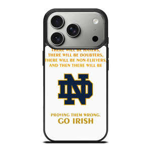 NOTRE DAME FIGHTING IRISH QUOTES iPhone 17 Pro Case Cover