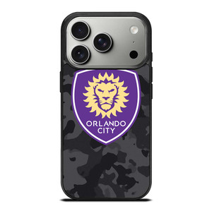ORLANDO CITY SC MLS BLACK CAMO iPhone 17 Pro Case Cover