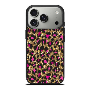 PINK LEOPARD GLITTER SKIN iPhone 17 Pro Case Cover
