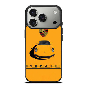 PORSCHE CAR LOGO YELLOW iPhone 17 Pro Case Cover