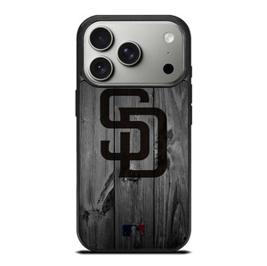 SAN DIEGO PADRES BASEBALL MLB WOOD LOGO iPhone 17 Pro Case Cover