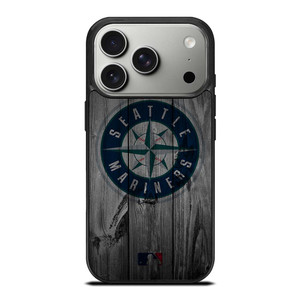 SEATTLE MARINERS BASEBALL MLB WOOD LOGO iPhone 17 Pro Case Cover