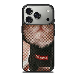 SUPREME CUTE CAT iPhone 17 Pro Case Cover