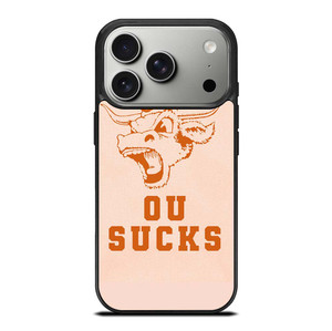 TEXAS LONGHORN ICON OU SUCKS LOGO FOOTBALL UNIVERSITY iPhone 17 Pro Case Cover