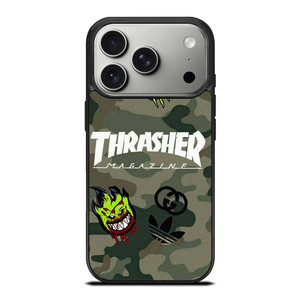 THRASHER SKATEBOARD CAMO COLLAGE iPhone 17 Pro Case Cover