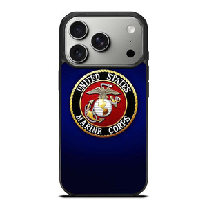 UNITED STATES US MARINE CORPS LOGO BLUE iPhone 17 Pro Case Cover