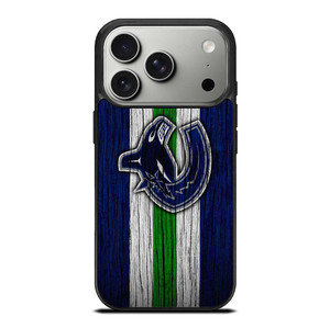 VANCOUVER CANUCKS WOODEN LOGO iPhone 17 Pro Case Cover