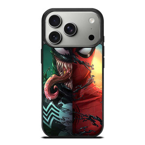 VENOM V SPIDERMAN FACE SUPERHERO MARVEL COMICS iPhone 17 Pro Case Cover
