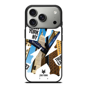 ZOO YORK NEW YORK CITY NYC SKATEBOARD iPhone 17 Pro Case Cover ZOO YORK NEW YORK CITY NYC SKATEBOARD iPhone 17 Pro Case Cover