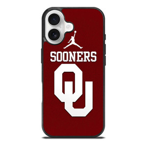 AIR JORDAN OKLAHOMA SOONERS UNIVERSITY FOOTBALL TEAM LOGO iPhone 17 Case Cover