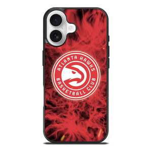 ATLANTA HAWKS BASKETBALL NBA FIRE iPhone 17 Case Cover