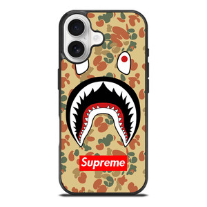 BAPE CAMO SHARK SUPREME iPhone 17 Case Cover