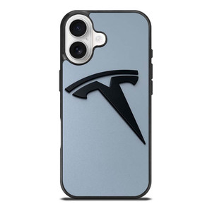BLACK TESLA CAR LOGO iPhone 17 Case Cover