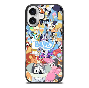 BLUEY CARTOON CHARACTERS COLLAGE iPhone 17 Case Cover