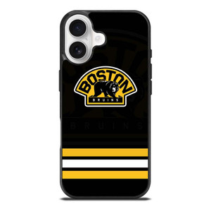 BOSTON BRUINS LOGO STRIPED iPhone 17 Case Cover
