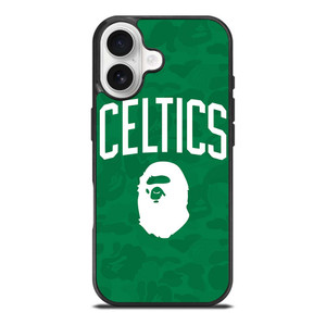 BOSTON CELTICS X BAPE CAMO iPhone 17 Case Cover