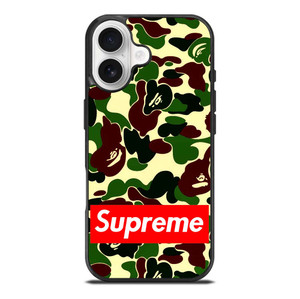 CAMO BAPE SUPREME iPhone 17 Case Cover
