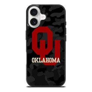 CAMO OKLAHOMA SOONERS LOGO iPhone 17 Case Cover