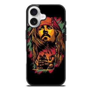 CAPTAIN JACK PIRATES OF THE CARIBBEAN ART iPhone 17 Case Cover