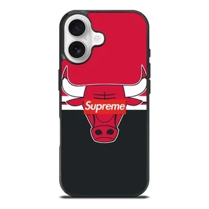 CHICAGO BULLS SUPREME LOGO iPhone 17 Case Cover