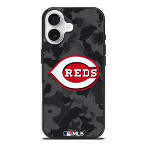 CINCINNATI REDS BASEBALL BLACK CAMO iPhone 17 Case Cover