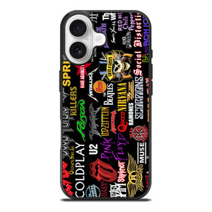 CLASSIC ROCK BAND COLLAGE iPhone 17 Case Cover
