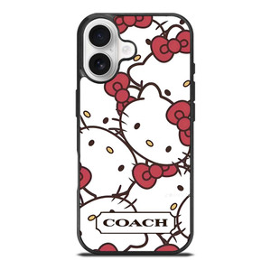 COACH NEW YORK HELLO KITTY FACE COLLAGE iPhone 17 Case Cover