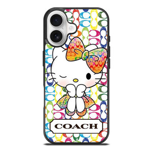 COACH NEW YORK LOGO CUTE HELLO KITTY iPhone 17 Case Cover