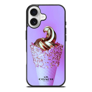 COACH NEW YORK LOGO GOLDEN ICE CREAM ICON iPhone 17 Case Cover