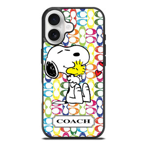COACH NEW YORK LOGO SNOOPY THE PEANUTS iPhone 17 Case Cover